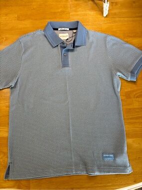 Scotch & Soda Men's Blue Textured Polo